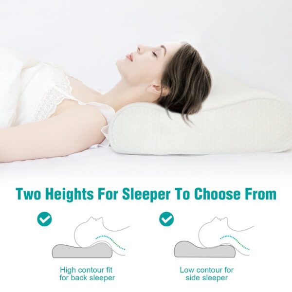 Contour memory foam pillow