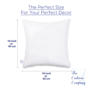 Soft Microfiber Cushion Filler, 16×16 inch, White