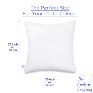 Soft Microfiber Cushion Filler, 20×20 inch, White