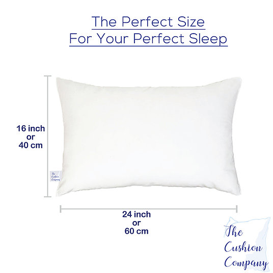 Standard pillow outlet size inches